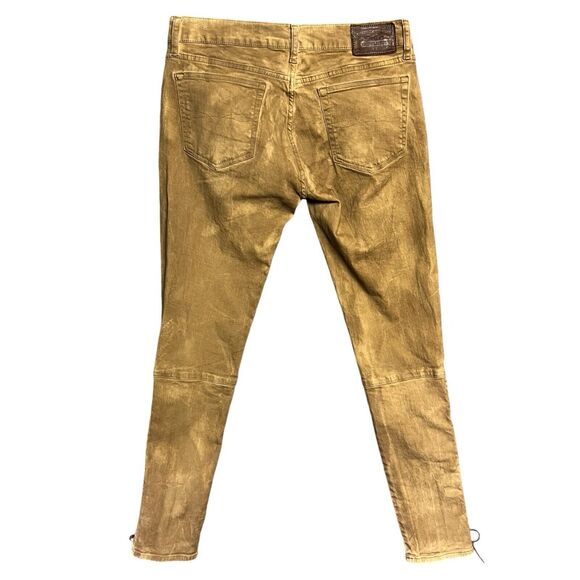 Authentic Dungarees Polo Ralph Lauren Jeans Brown Tompkins Skinny 28 Mid Rise - Picture 5 of 16